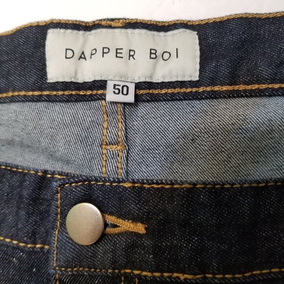 Dapper Boi Jeans Men's Tag 50 (52x32) Slim Straight - Picture 7 of 9
